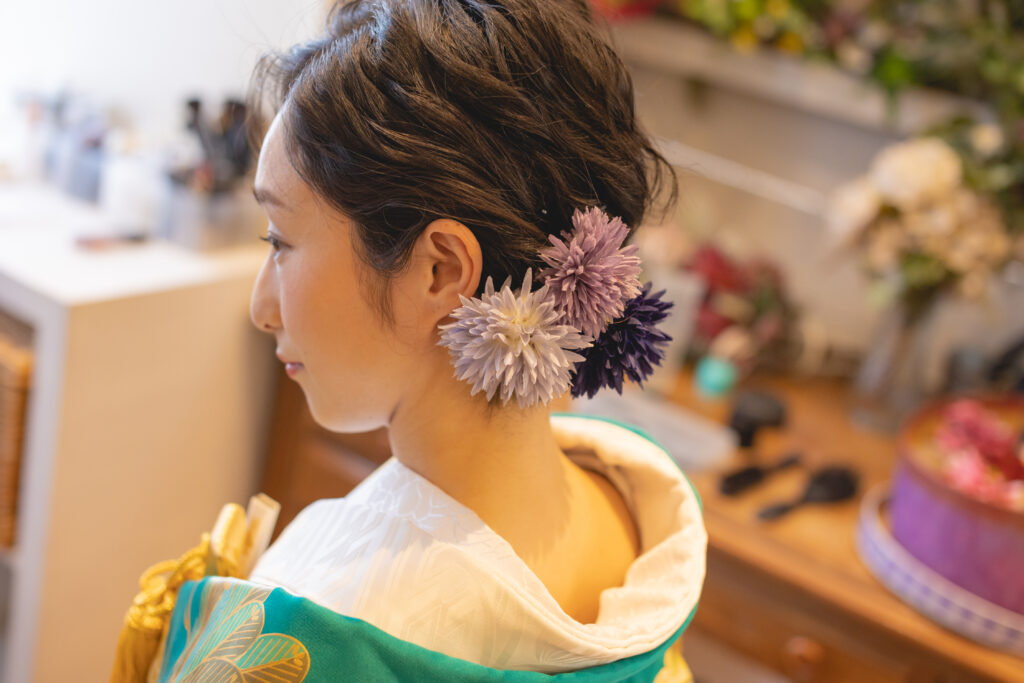 フォトウェディング撮影 花嫁の髪型紹介の写真