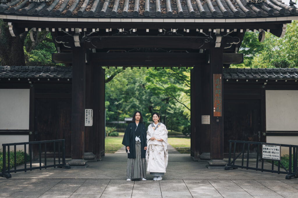 フォトウェディング和装撮影　和装の新郎新婦