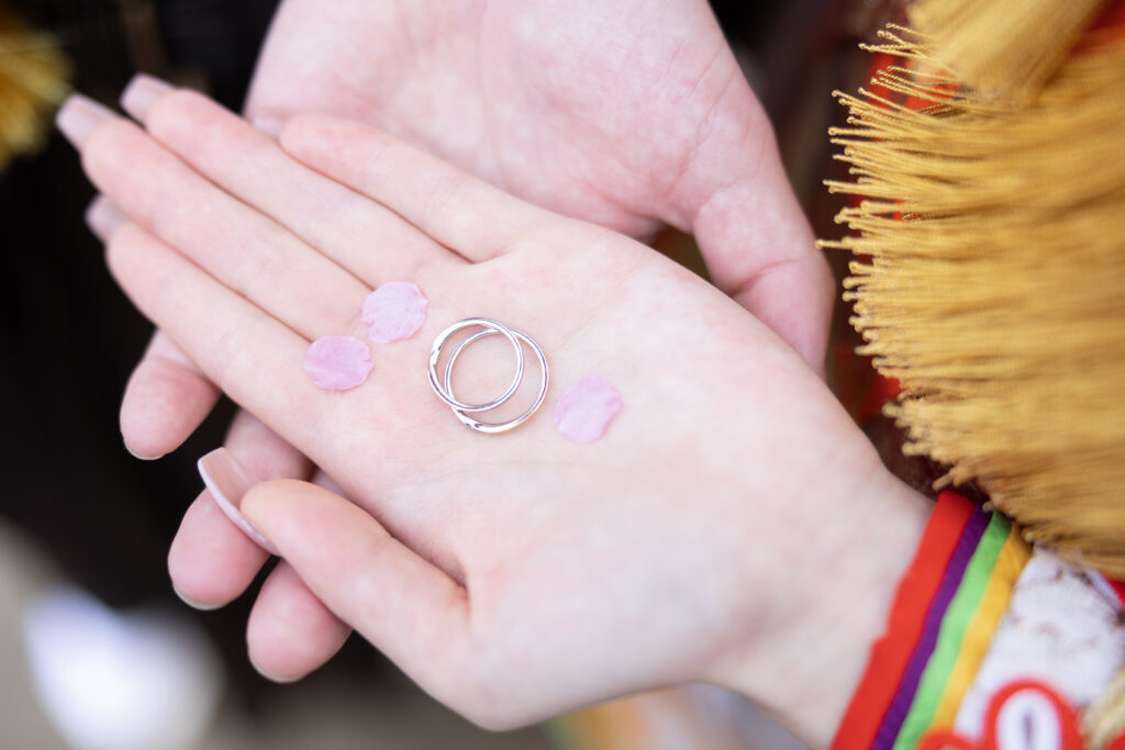 ウェディングフォト　イメージ写真　結婚指輪