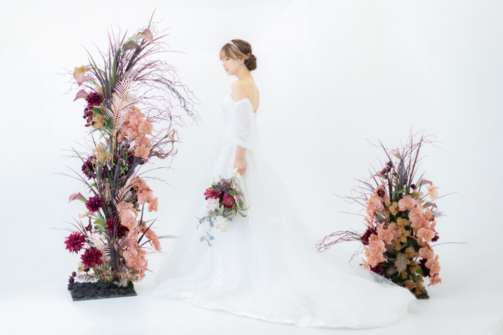 フォトウェディング撮影 ウェディングドレスの花嫁