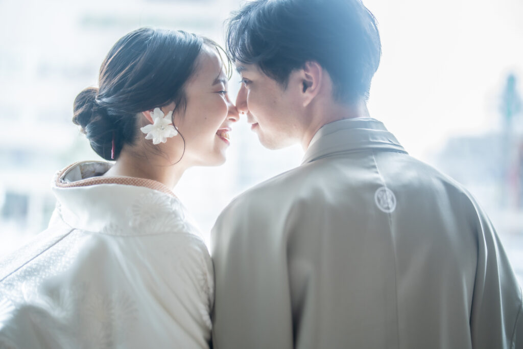 フォトウェディング撮影 和装の新郎新婦